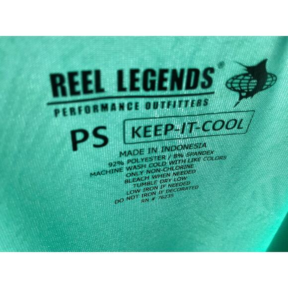 Reel Legends Women's Petite Small PS Mint Green Dress Keep-It-Cool Performance - Picture 3 of 9
